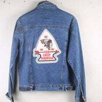 GIACCA DI JEANS CON PATCH - M -