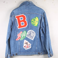 GIACCA DI JEANS CON PATCH - L -