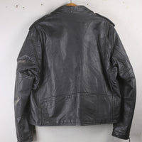 Giacca chiodo di pelle vintage - XL -