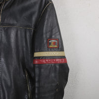 Giacca BIKER di pelle vintage - M -