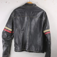 Giacca BIKER di pelle vintage - M -