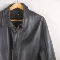Giacca di pelle vintage - XL -