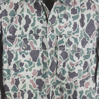 KOREAN Army FROGSKIN Shirt 1970s - S -