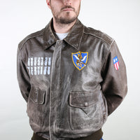 A2 Blood Chit Leather Jacket - L -