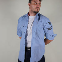 Camicia Chambray Us Navy - M -