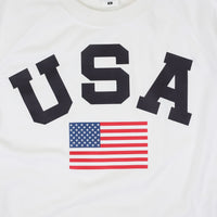 USA raglan half sleeve sweatshirt