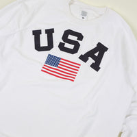 USA raglan half sleeve sweatshirt