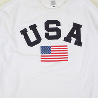 USA raglan half sleeve sweatshirt