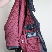 Leather biker jacket - M -