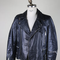 Giacca chiodo in pelle - S -