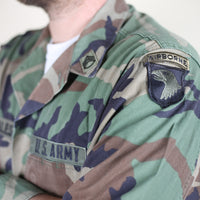 BDU WOODLAND Us Army Airborne camouflage jacket - L -