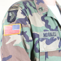 BDU WOODLAND Us Army Airborne camouflage jacket - L -