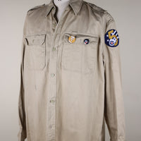 Army Shirt with Snoopy Embroidery - XL -