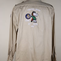 Army Shirt with Snoopy Embroidery - XL -