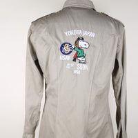Army Shirt with Snoopy Embroidery - M -