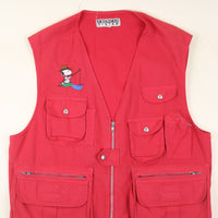 fishing vest with embroidery - L/XL -