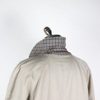 VINTAGE 80'S REVERSIBLE TRENCH COAT - L/XL -