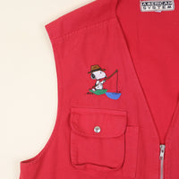 fishing vest with embroidery - L/XL -