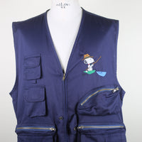 fishing vest con ricamo - XL -