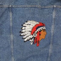 GIACCA DI JEANS vintage con ricamo Apache - M -