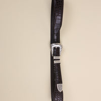 Las Vegas Brown Croc Western Belt