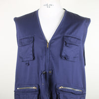 fishing vest with embroidery - M/L -