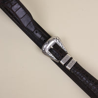 Las Vegas Brown Croc Western Belt