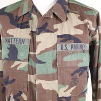 BDU WOODLAND Jacket Us marines MOON LANDING - M - (SMALL REGULA USA)