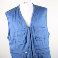fishing vest con ricamo - L -