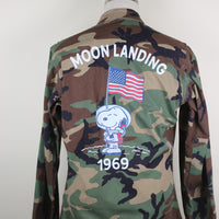 BDU WOODLAND Jacket Us marines MOON LANDING - M - (SMALL REGULA USA)