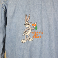 Camicia jeans con ricamo - L -