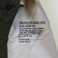 FATIGUE WOOL US ARMY PANT OG 108