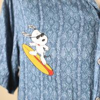 Camicia Hawaiana con ricamo - L -