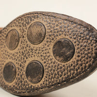 Lace-up leather ankle boot