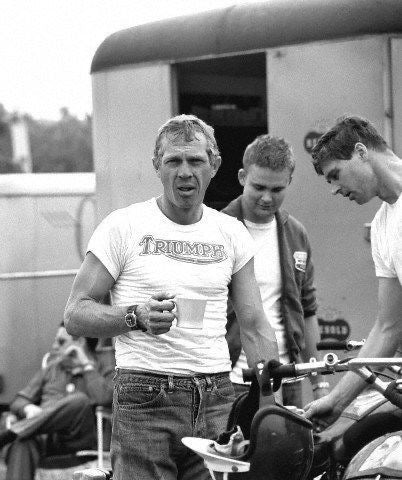 Felpa raglan Triumph Steve Mcqueen