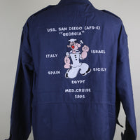 Popeye USS SAN DIEGO embroidered field jacket