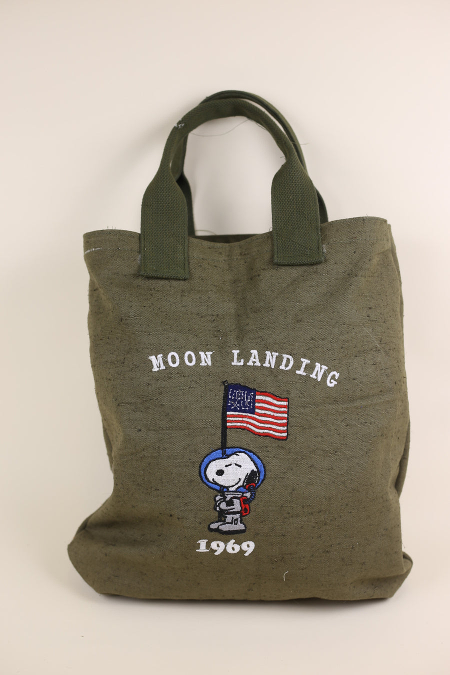 army tote bag with embroidery