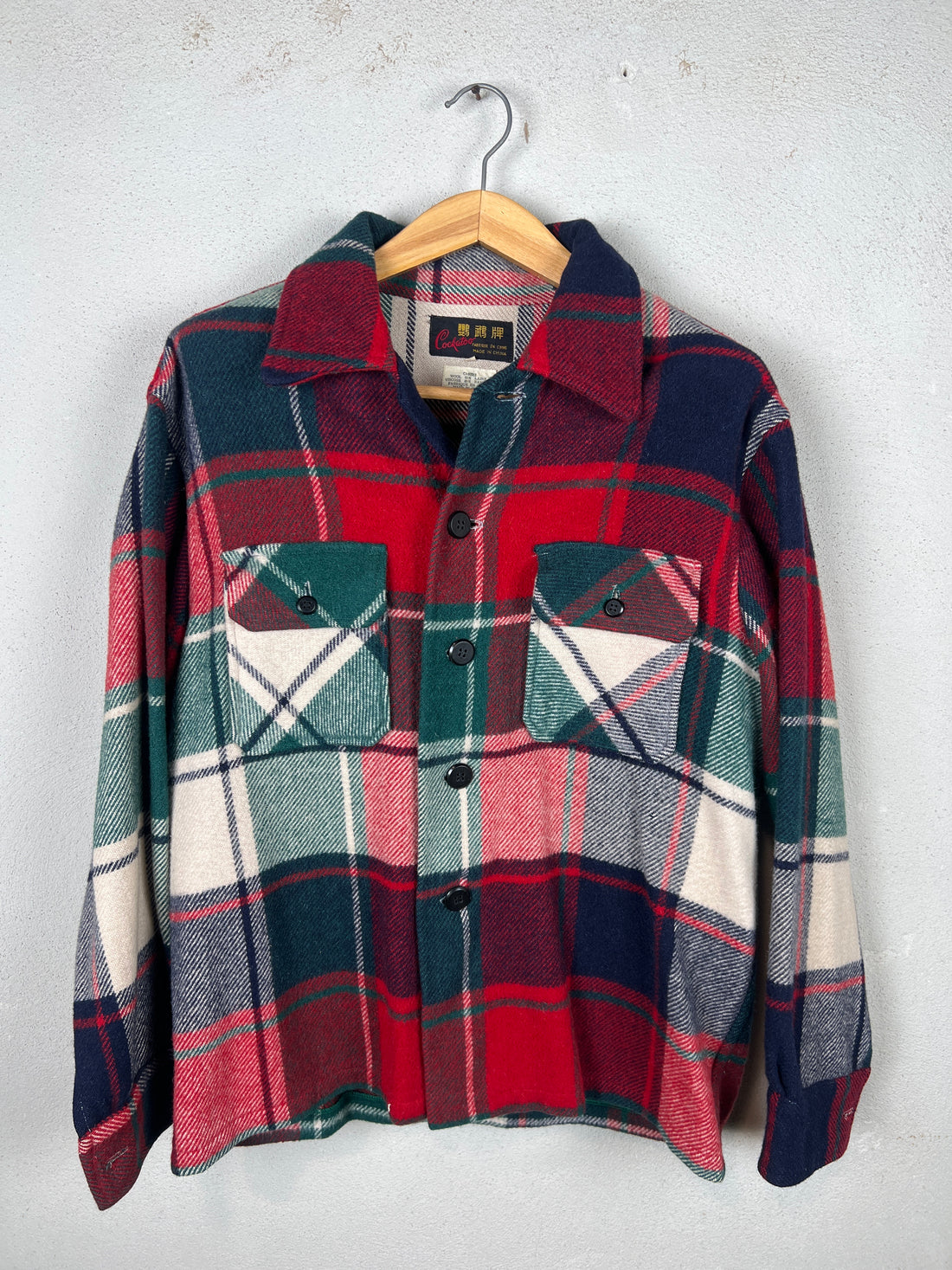 Overshirt in lana - L -