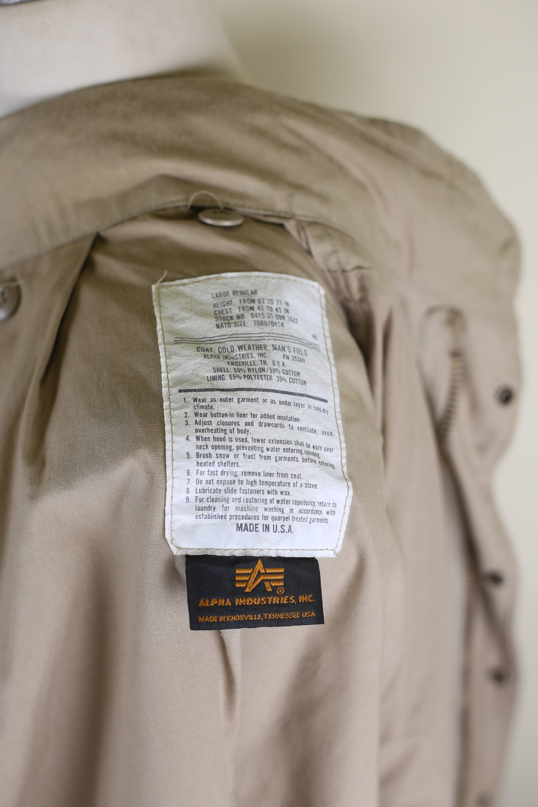 Field jacket  M65 us army Alpha industries   - XL-