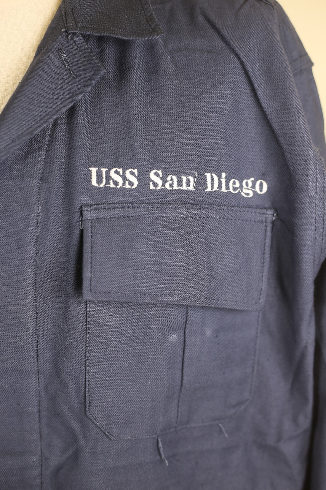 Popeye USS SAN DIEGO embroidered field jacket
