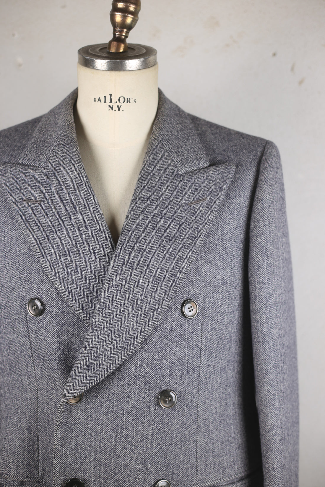 Cappotto doppio petto in tweed  Vintage  - M 48   -