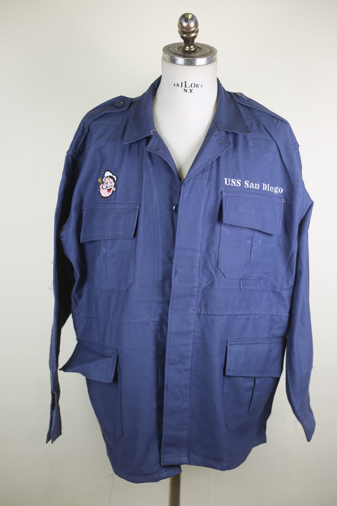 Popeye USS SAN DIEGO embroidered field jacket