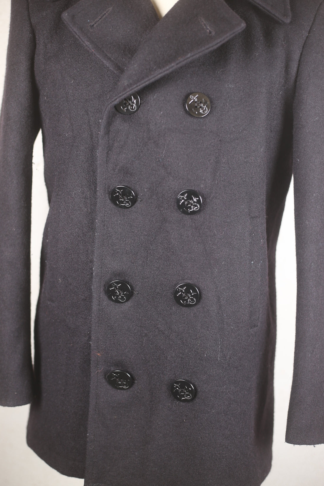 PEACOAT US NAVY Made in USA 10 buttons - S -