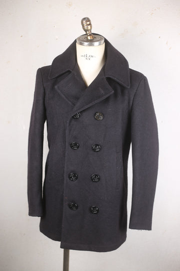 PEACOAT US NAVY Made in USA 10 buttons - S -