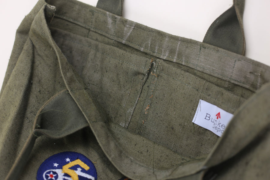 army tote bag with embroidery