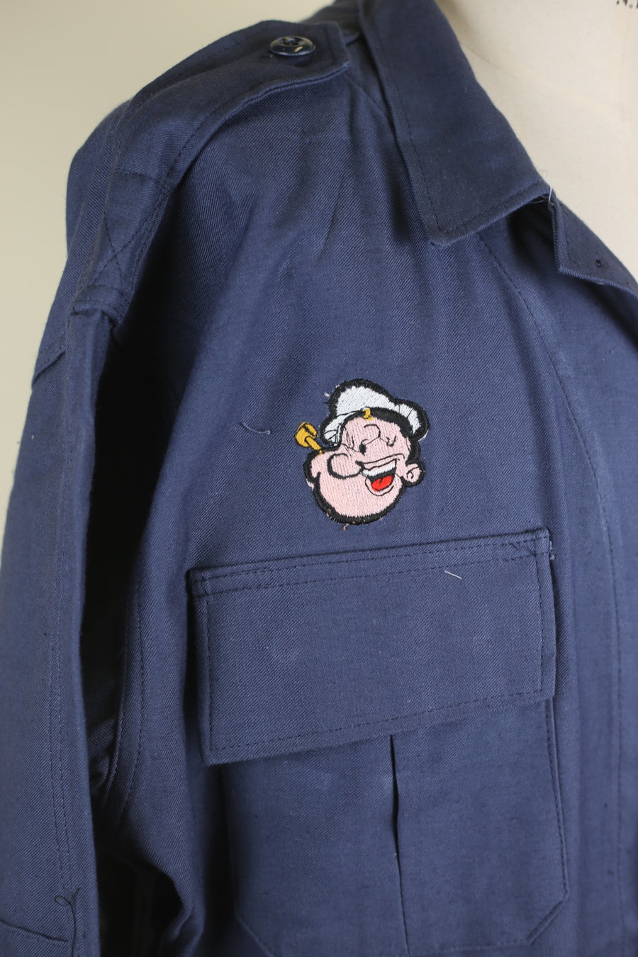 Popeye USS SAN DIEGO embroidered field jacket