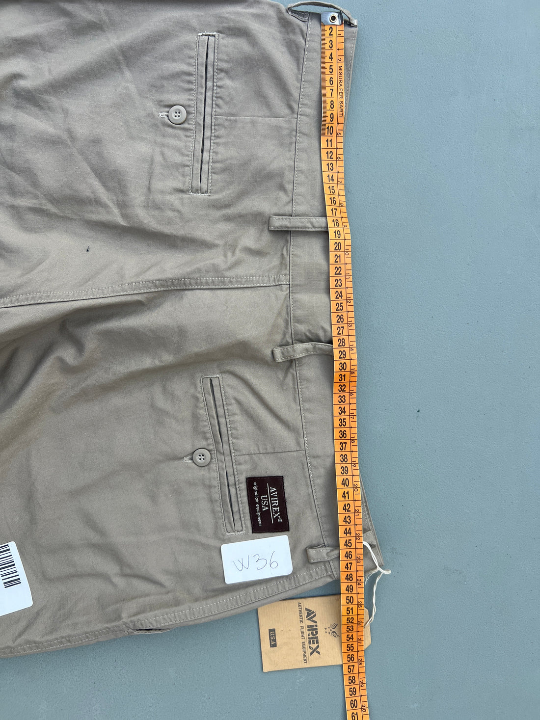 Chino Avirex ripstop deadstock < W32 - W36 >