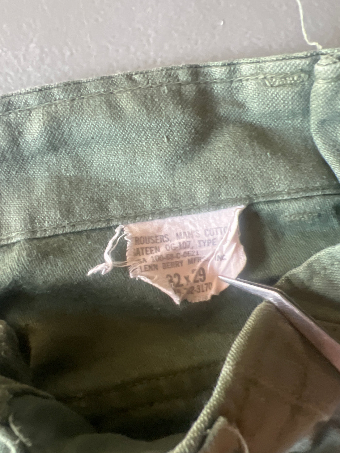 FATIGUE US ARMY PANT OG 107 -  W32 -