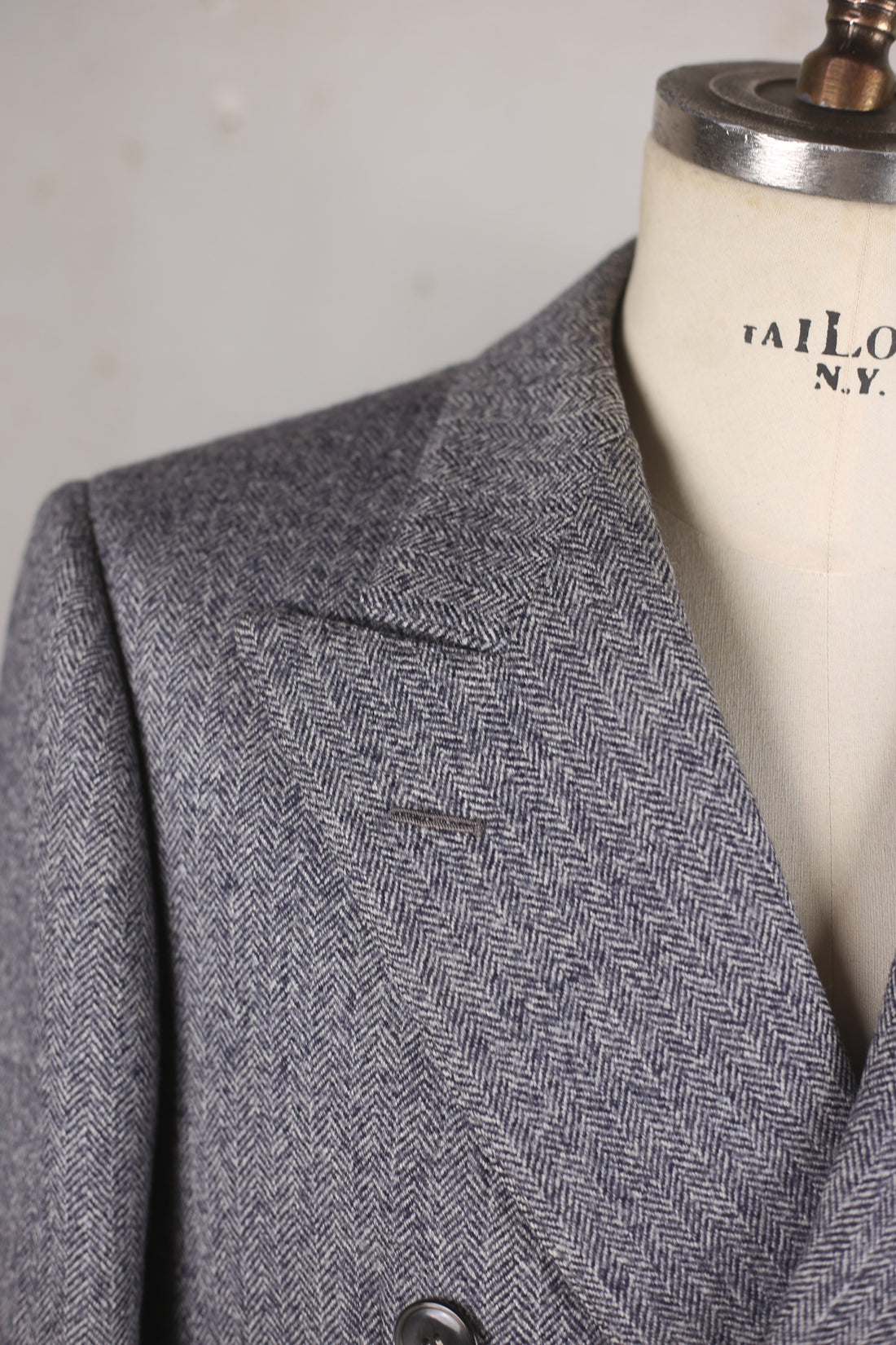 Cappotto doppio petto in tweed  Vintage  - M 48   -