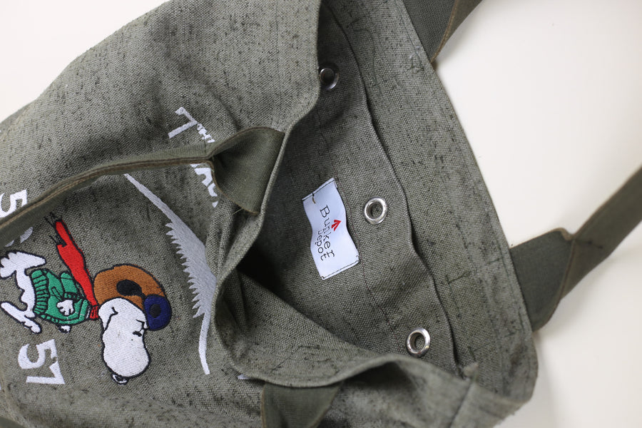 army tote bag with embroidery